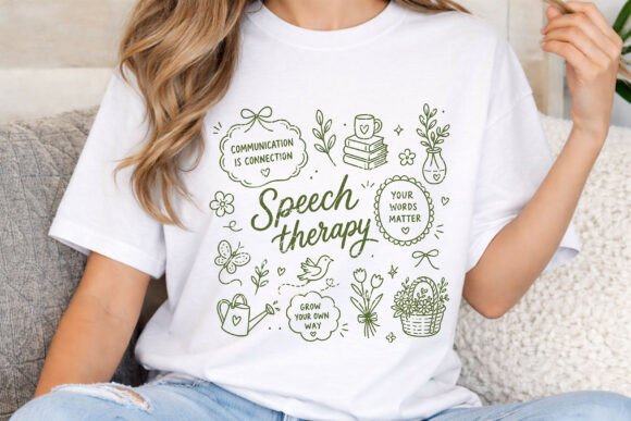 Download Speech Therapy PNG, SLP Floral Doodle - Speech Collection